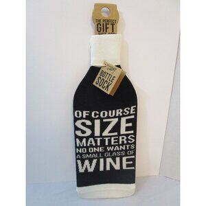Of Course Size Matters Bottle Sock By Primitives By Kathy Fits 750mL-1.5L Wine B